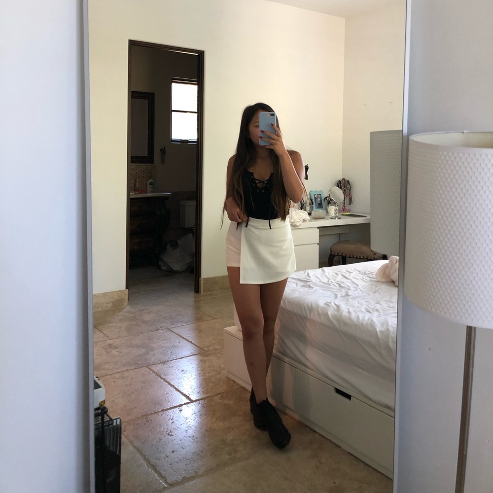 White Skort